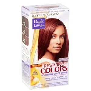 Dark & Lovely REVIVING COLORS Hair Color 394 Ravishing Red - Discontinued HTF